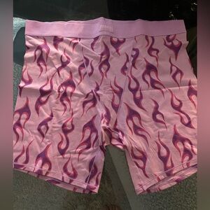 Skims pink flame boxer short